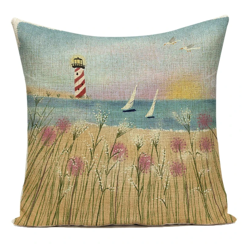 Vintage Floral Bird Decorative Throw Pillow Cover for Home and Garden Decor