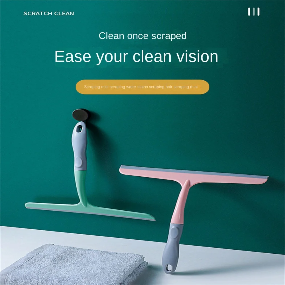 Home Glass Scraper Car Glass Cleaner Window Cleaning Floor Tile Wall Washing Brush Wiper For Bathroom Kitchen Car Furniture