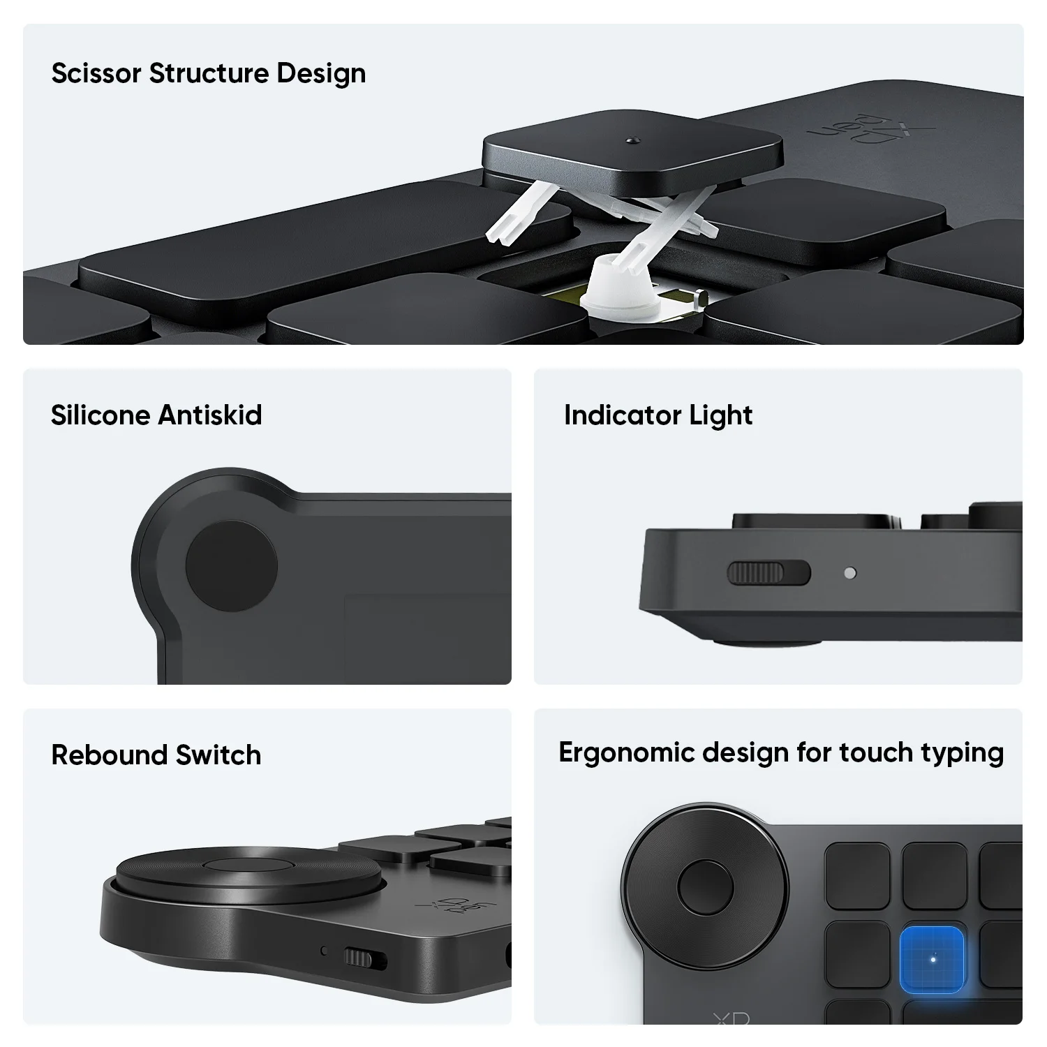 Xppen-atalho sem Fio Remote Express Key Teclas Personalizáveis para Monitor Display Pen Tablet Gráfico Bluetooth 5.0 - Imagem 2