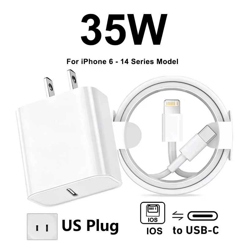 Apple Original 35W Type-C Quick Charger with Fast Charging Cable