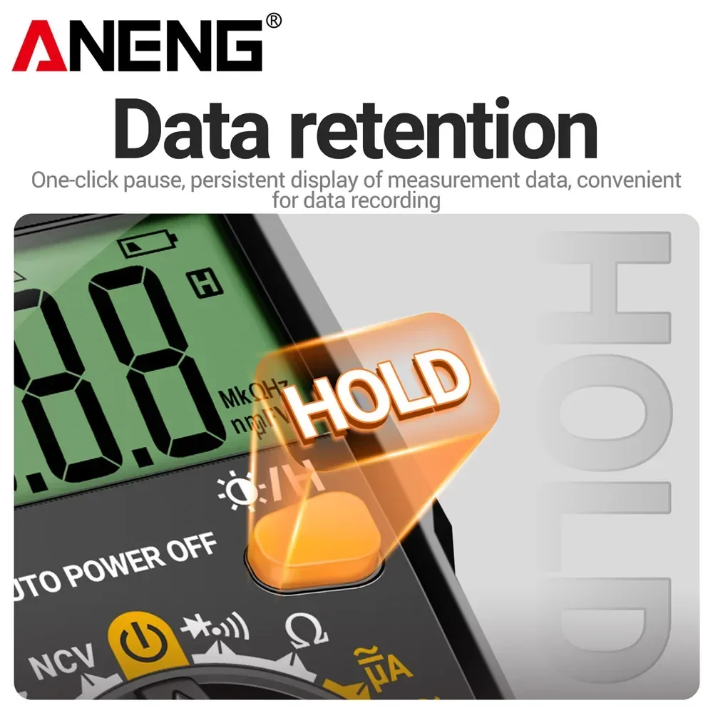 ANENG SZ303 1999 Count Digital Multimeter AC/DC Voltage Current Resistance High Precision Professional Electrical Tester Tools digital multimeter multimeter tester analog multimeter