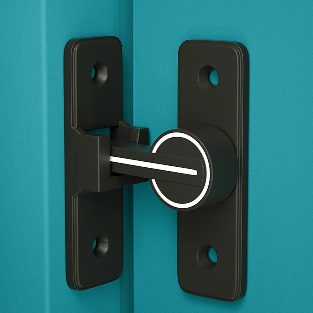 Luminous Barn Door Lock 90 Degree Sliding Barn Door Latch Heavy Duty  90 Degree Door Bolt Latch Lock for Bathroom Garage Window