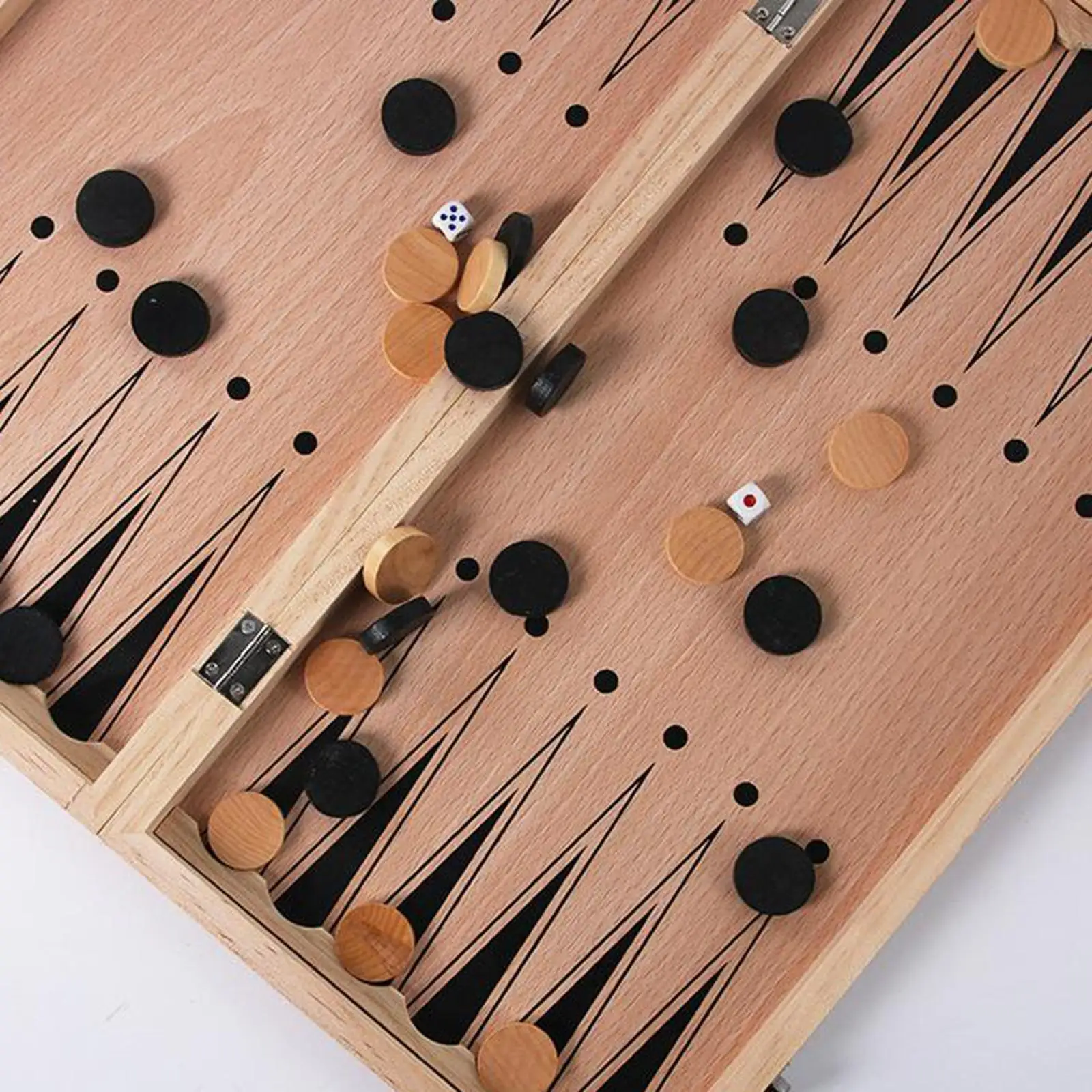 Portable International Chess / Checkers / Backgammon 3 in 1 Set with Foldable