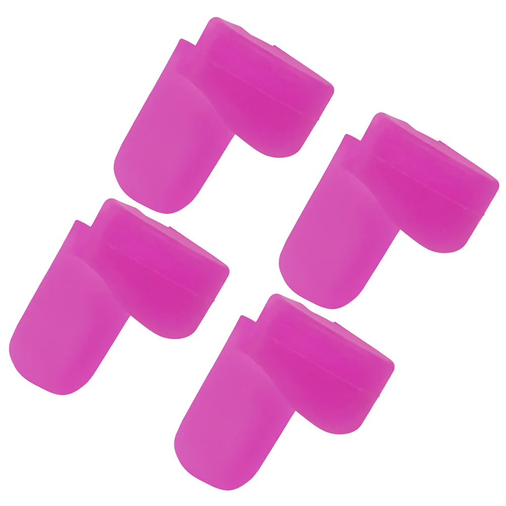 4pcs Black Clarinet Thumb Rest Cushion Round Color Handle Finger Support Pad Silicone Soft Standing Walking