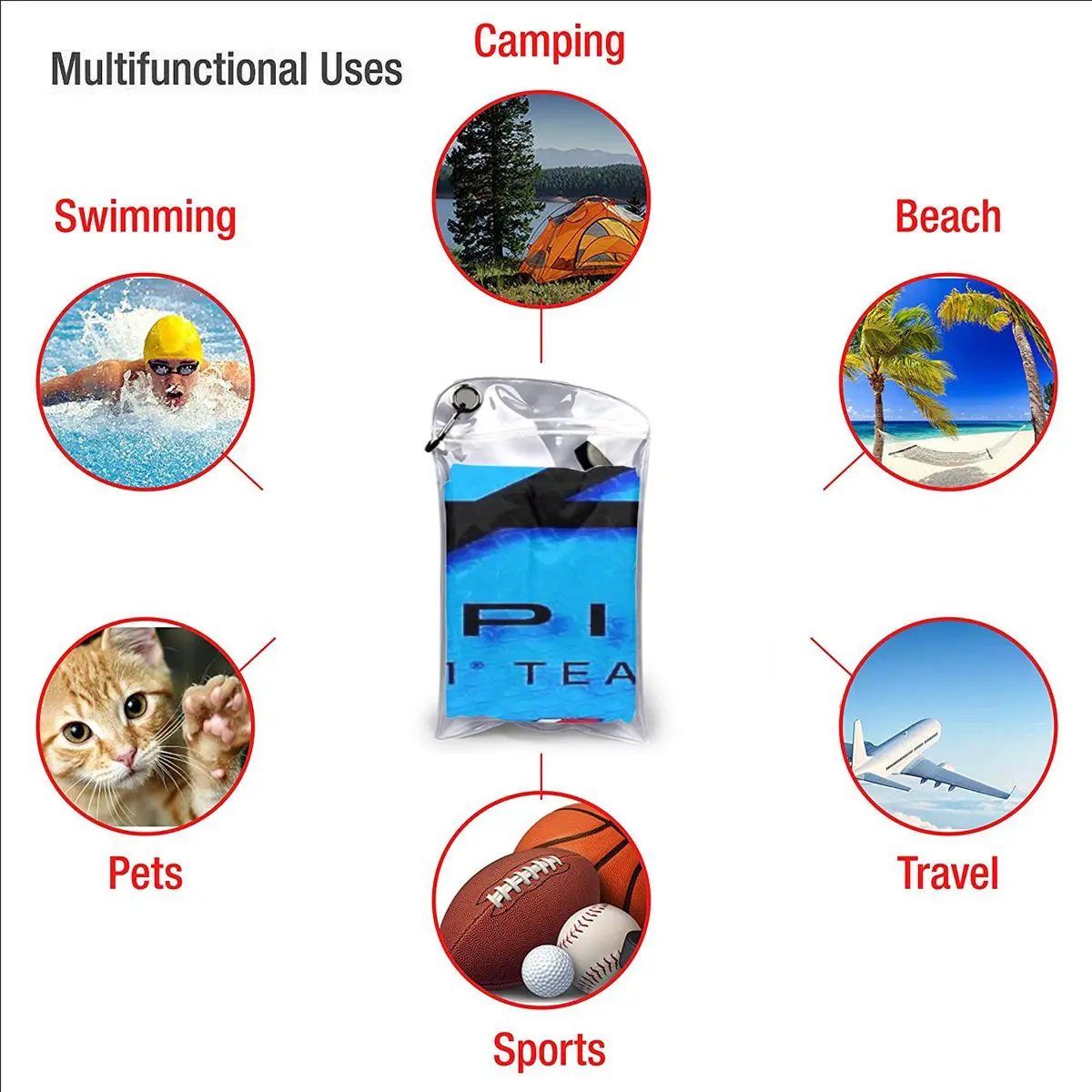 Alpine Team Beach Towel Soft Microfiber Quick Dry Absorbent Quick Towels For Swimming 6