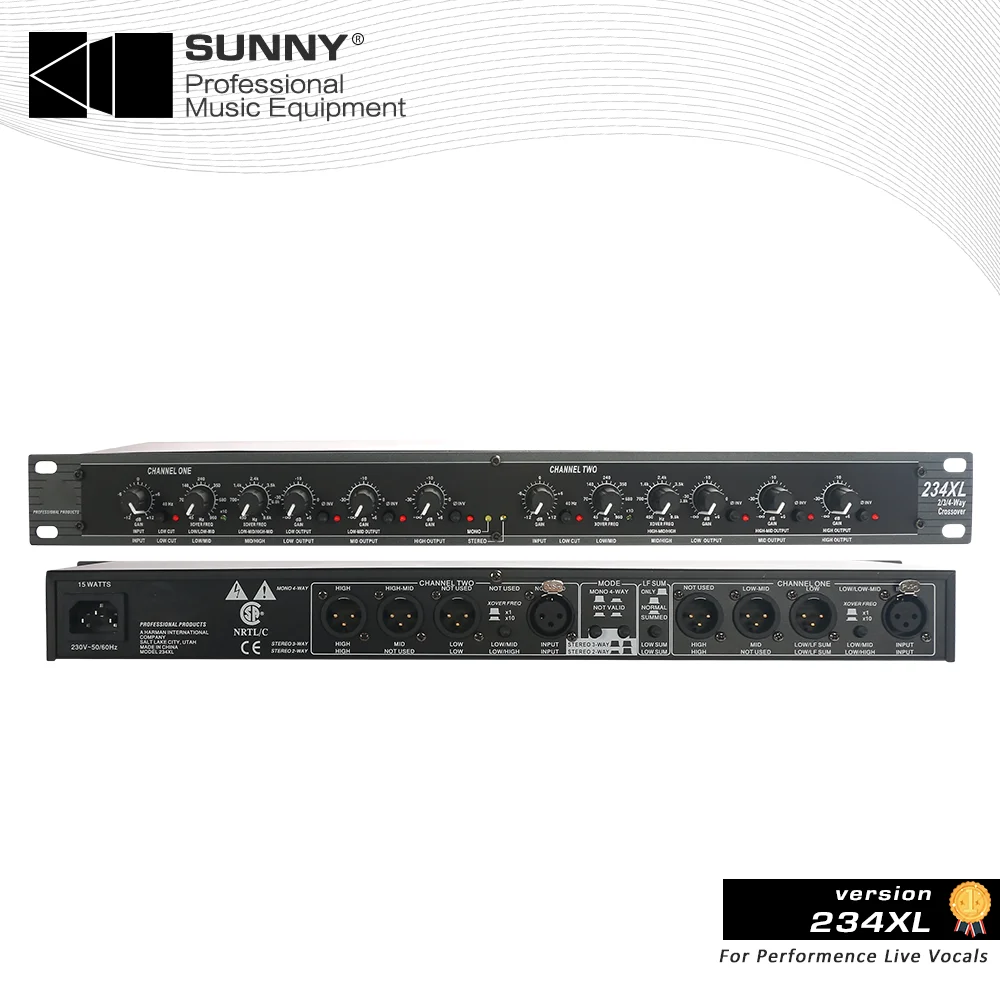 Профессиональное звуковое периферийное оборудование dbx234 dbx 234XL 234 стерео 2/3