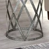 Farmhouse Cottage Galvanized Table, Weathered Brown, 13.5 x 13.5 x 20 3