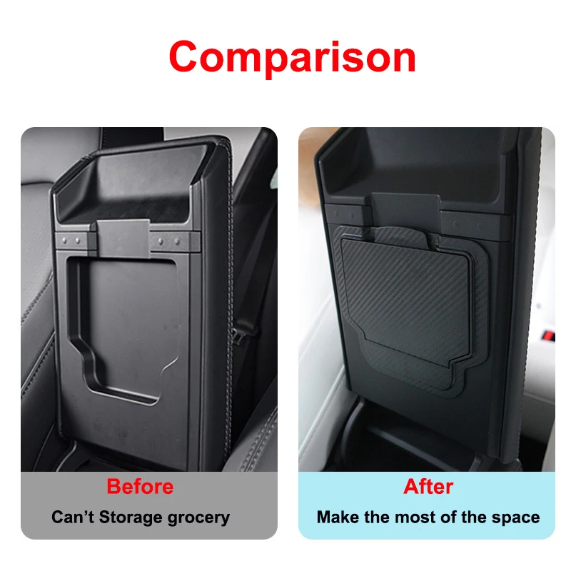 for Tesla Model Y L Juniper 2026 Center Console Organizer Storage Box Anti-slip Cup Mat Armrest Box Hidden Box YL Accessories