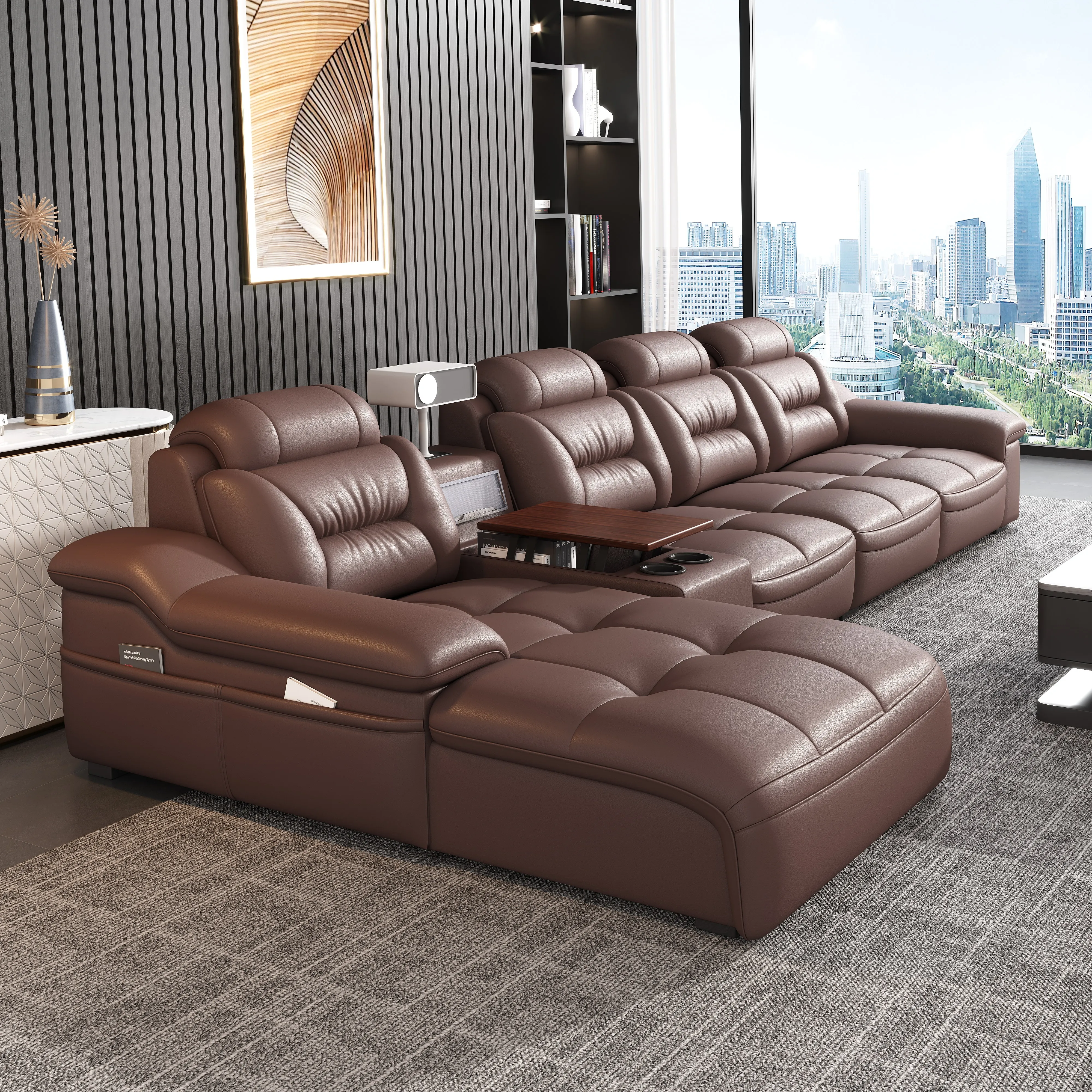 Is the MANBAS Italian Genuine Leather Sectional Sofa the Real Costco