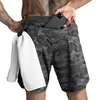 2024 New Men's Shorts Single-Layer Woven Quick Dry Solid Color Running Fitness Sports Casual American Fifth Pants Comfortable 4