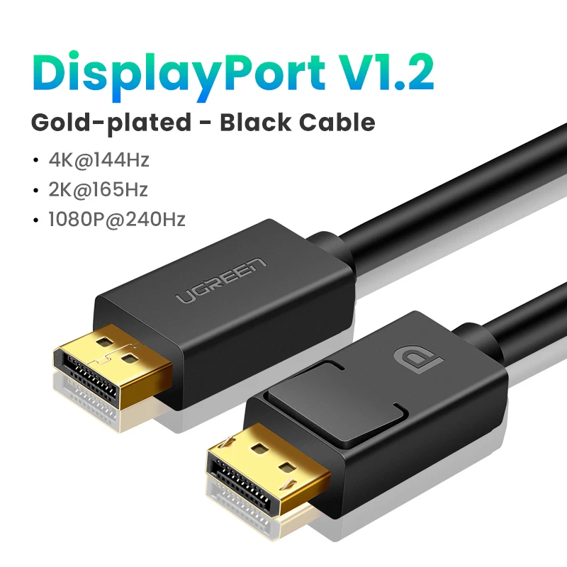 ALCLAP Cable DisplayPort 3m-Cable DP a DP 4K Nylon Trenzado -Cable DisplayPort a DisplayPort Alta Velocidad Compatible con Laptop/TV/PC ASUS/DELL/Acer/Monitor de Juego 4K @ 60Hz, 1440p @ 144Hz Rojo 