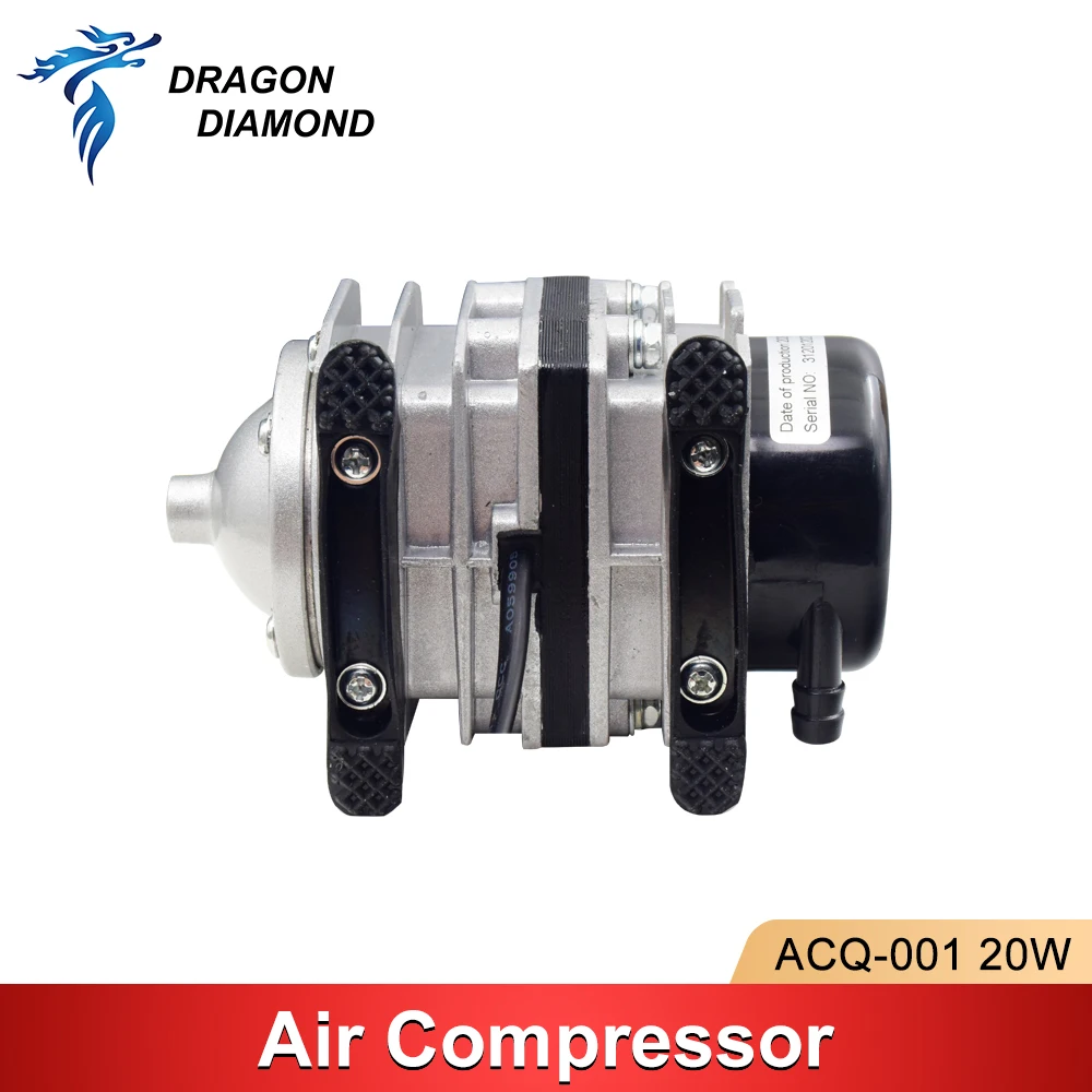 DRACHEN DIAMANT 20W Luft Kompressor Elektrische Magnetische Air Assist  Pumpe 220-240V Für CO2 Laser Gravur Schneiden maschine ACQ-001 - AliExpress  Tools
