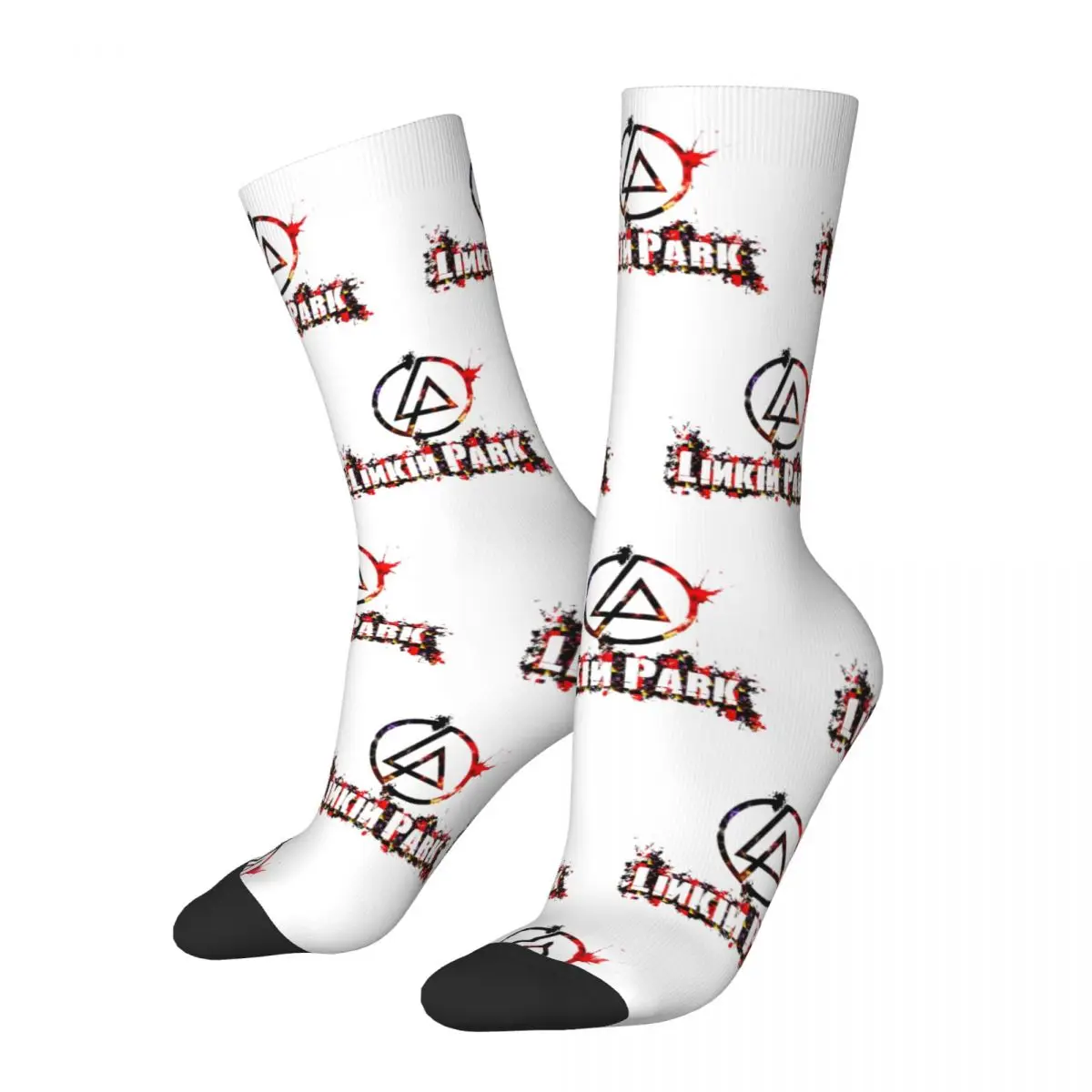 

Rock Band Music Linkin Design Theme All Season Socks Stuff for Men Compression Stockings
