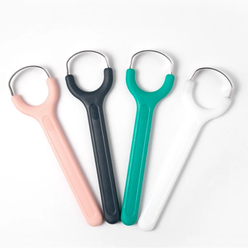 Zungenschaber-Set aus Edelstahl für Erwachsene, ergonomischer Zungenreiniger aus Metall, Mundbürste, U-Form, leicht zu reinigen, reduziert Mundgeruch – Detail 9