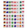 24mm Flag Mahjong 64PCS Mahjong Game Set Game Blocks Mahjong Sets For Party Seaside Escape Game Tiles Flag Pattern Tile Games 1