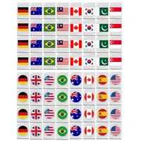 24mm Flag Mahjong 64PCS Mahjong Game Set Game Blocks Mahjong Sets For Party Seaside Escape Game Tiles Flag Pattern Tile Games 1