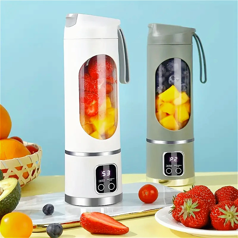 블렌더 juicer 휴대용 전기 Juicer 450ml 8 블레이드 여행 Juicer 기계 충전식 쉐이크 스무디 블렌더 신선한 주스 컵