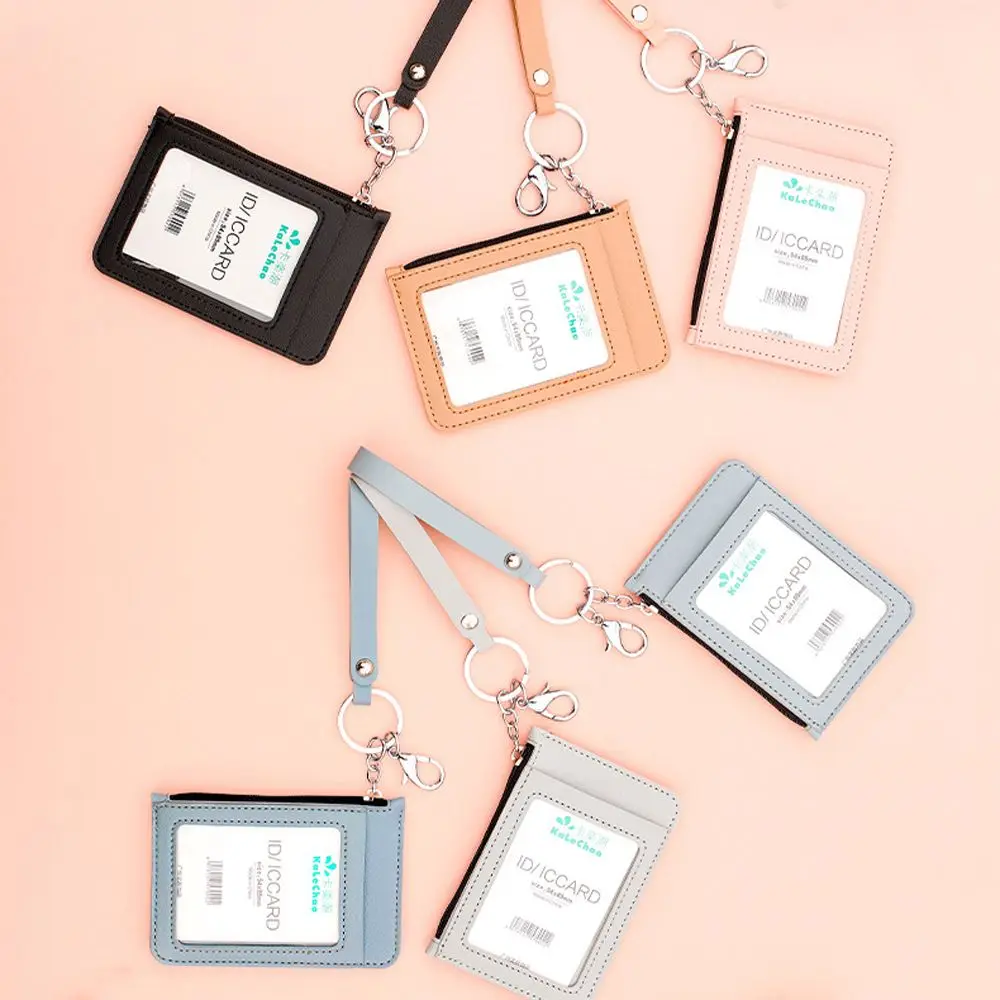 

Creative Waterproof Credit ID Card Bus Card PU Leather Bank Card Card Holder Short Wallet Coin Purse Key Chain