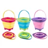 Children Beach Bucket Foldable Sand Toy Portable Play Summer Beach Water Game Telescopic Bucket Kids Toys Multi Purpose Storage 3