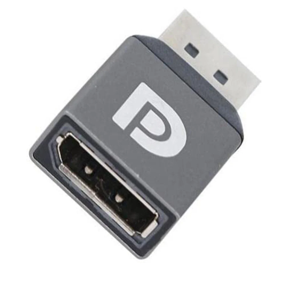 Convertitore Adattatore Displayport Adattatore Dp1.4 8K @ 60Hz Dp Maschio A Dp Femmina 8K Prolunga Adattatore Cavo Video Hd Grigio