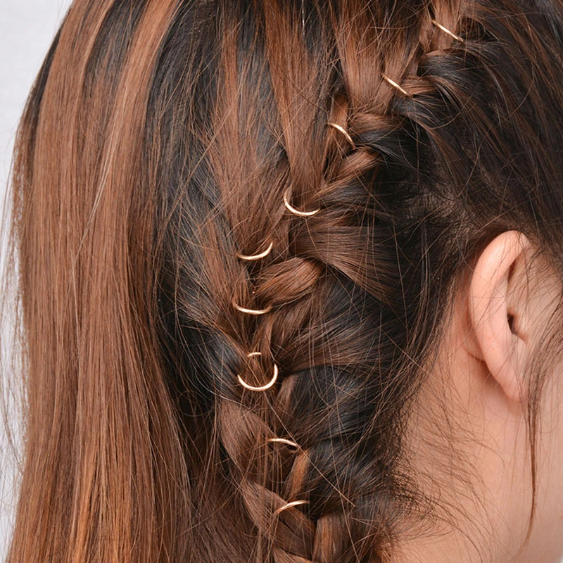 Dervivea Anneaux Cheveux Coquillage Vintage - 5 Pièces Pour Tresses Dreadlocks