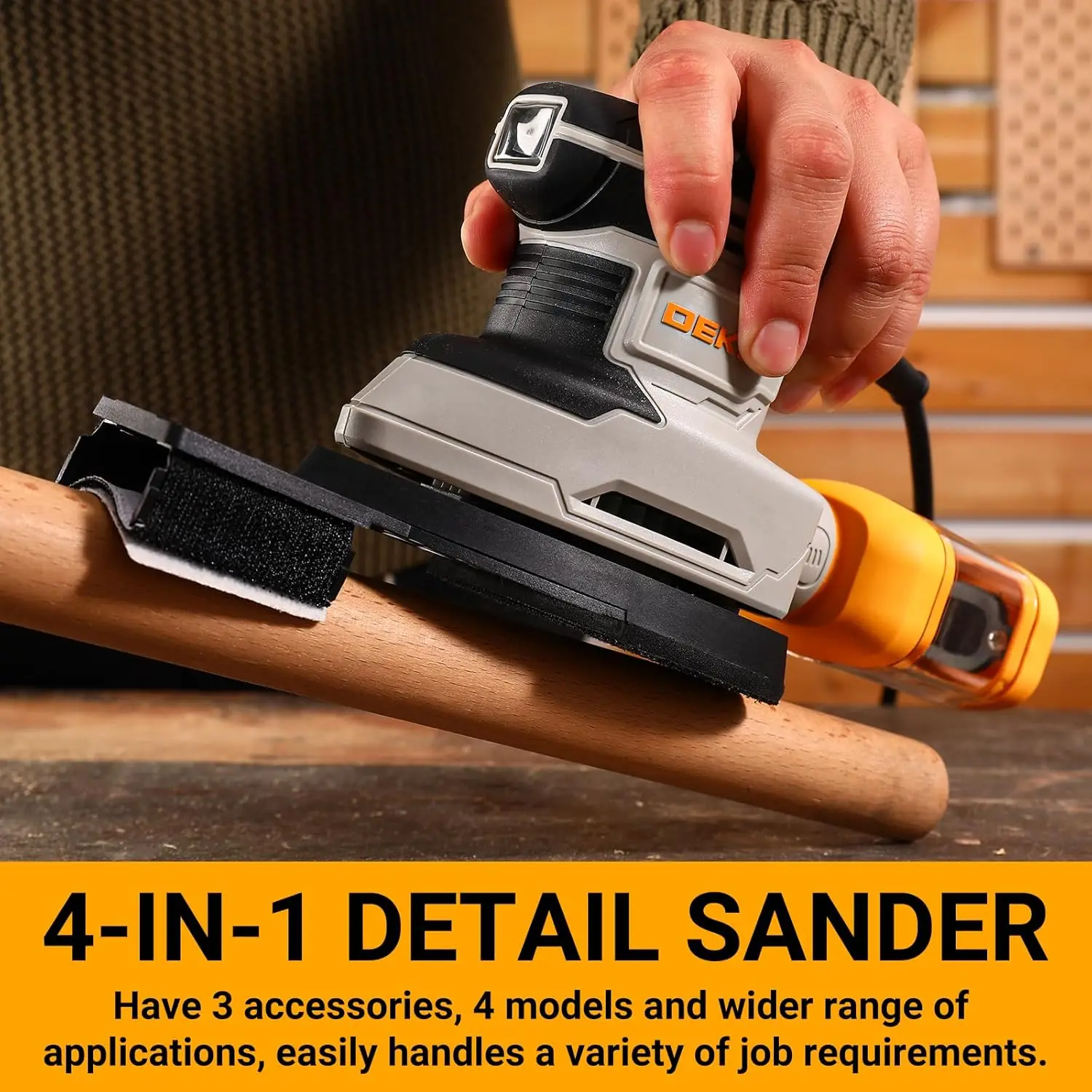 Electric Multi Function Mouse Sander Tool with Dust Collector