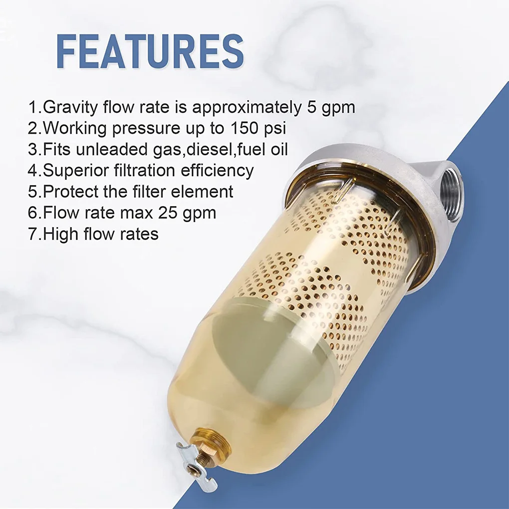 Fuel Tank Filter Fuel Water Separator Assembly with PF10 Element Professional Filters for Easy Installment motorcycle fuel filter fuel filter fuel filter water separator