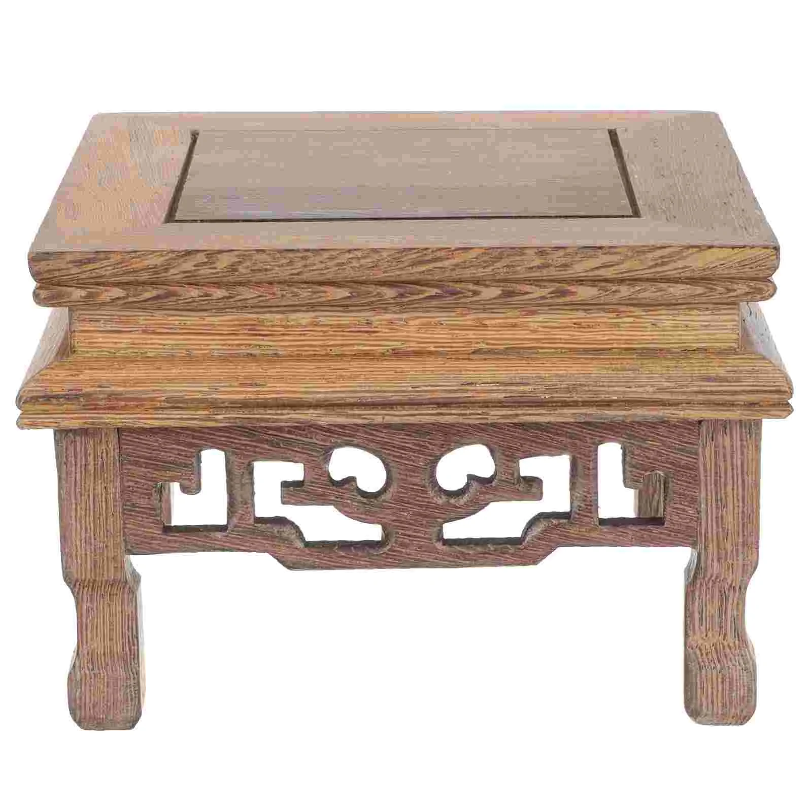 Rectangular Planter Planter Stand Woodsy Decor Household Flower Pot Base Decor Home Holder Crafts plant stand wooden flower shelf