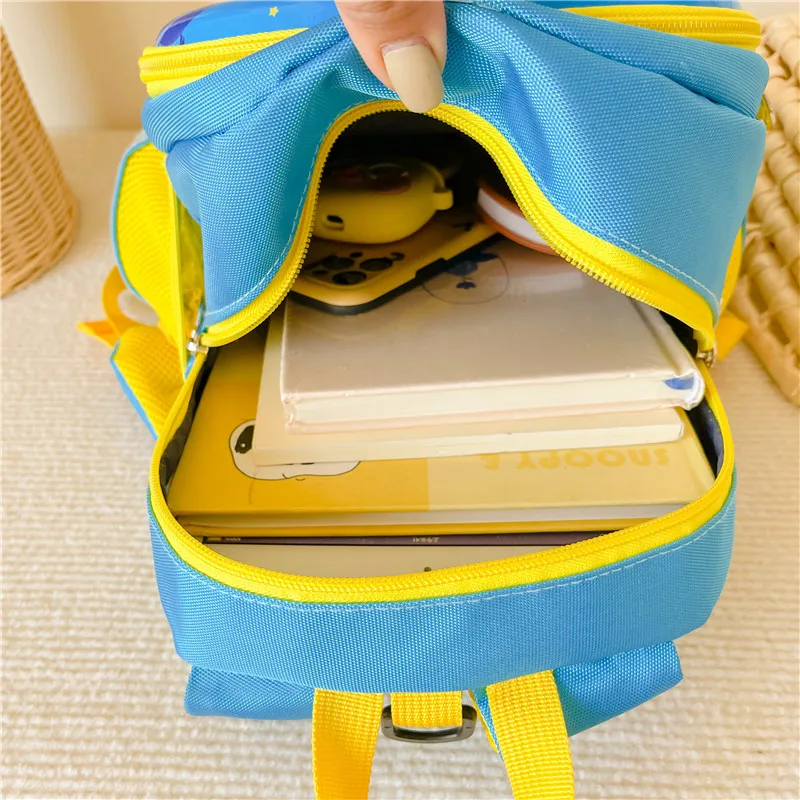 New Children's School Bag Cartoon Fashion Astronaut Kindergarten Backpack for Preschool Boys and Girls Anti-lost Backpacks