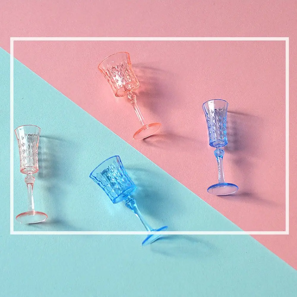 7PCS 1/6 Scale Miniature Wine Glass Multicolor Dollhouse Water Cup Creative Doll Kitchenware for Dollhouse