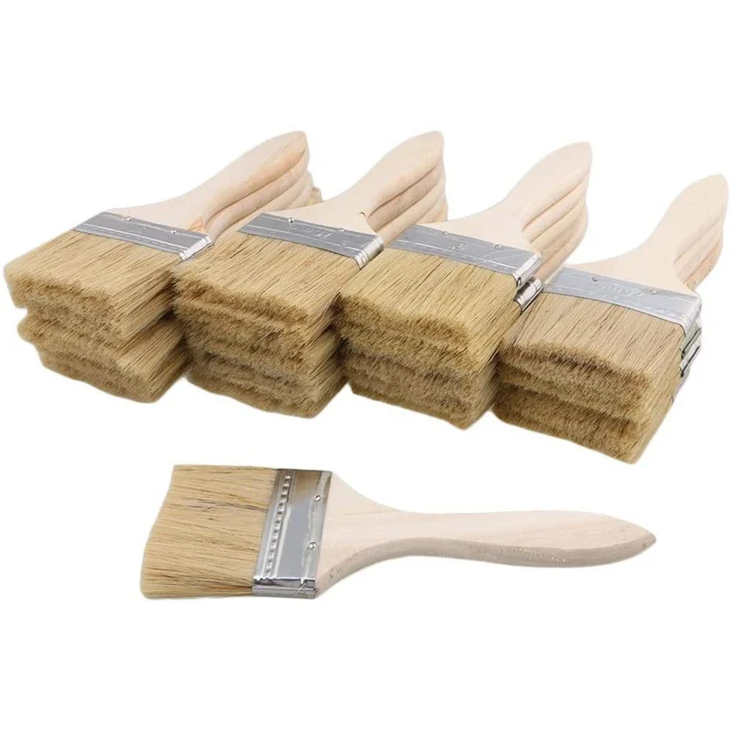 

Hot 20Pcs Paint Brushes 70mm Chip Paint and Varnish Brush Perfect for Wall and Wood Painting Stains Glues