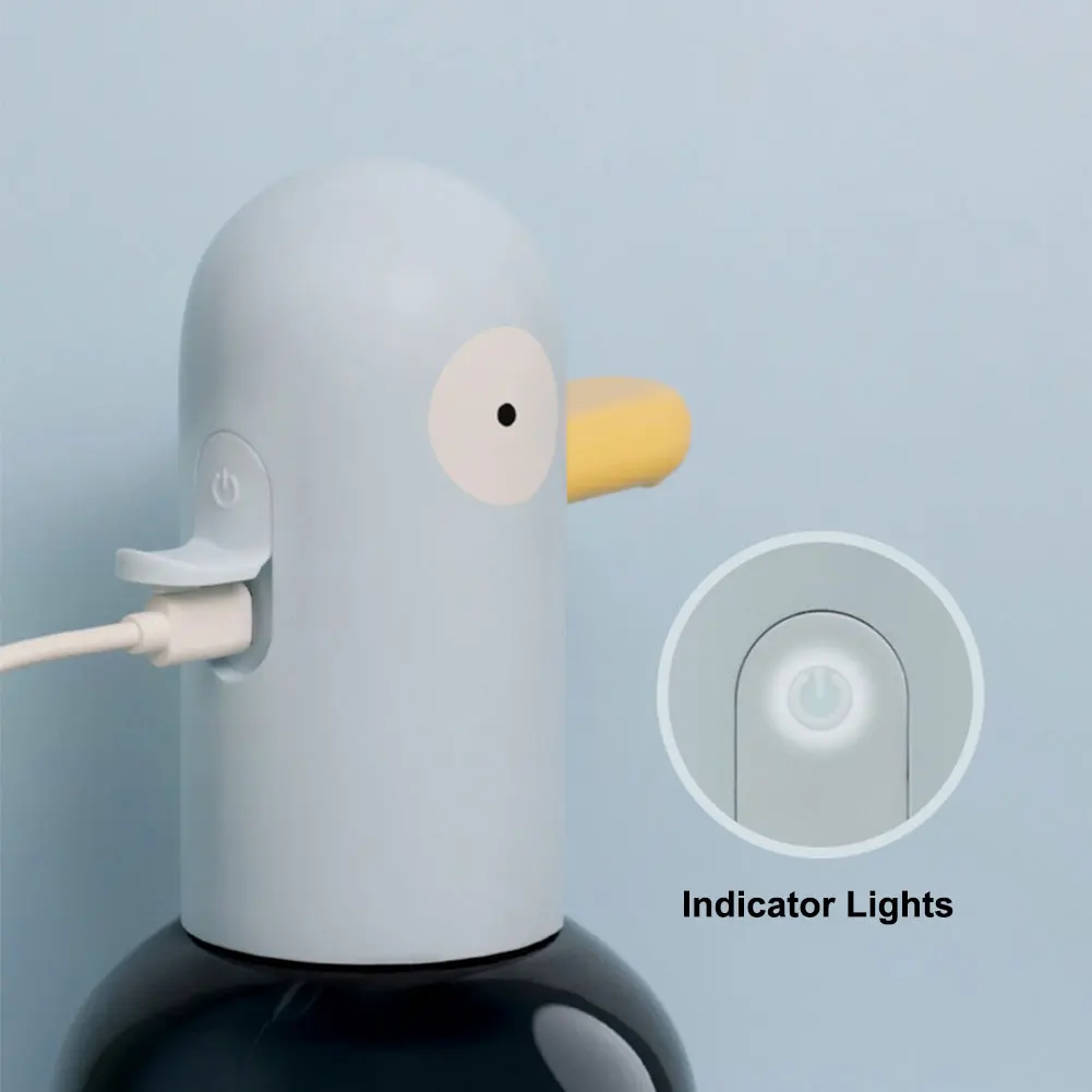Cute Duck Automatic Foaming Soap Dispenser Touchless Dish Soap Dispenser Hands Free Auto Soap Dispenser for Kitchen Bathroom