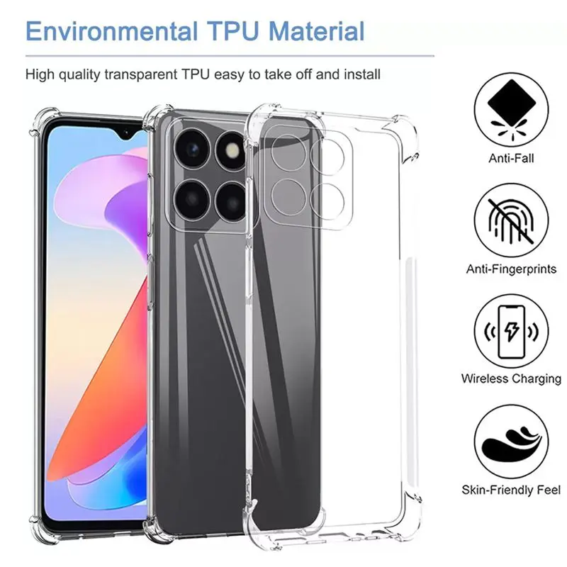 Four-Corners Shockproof TPU Clear Protective Case