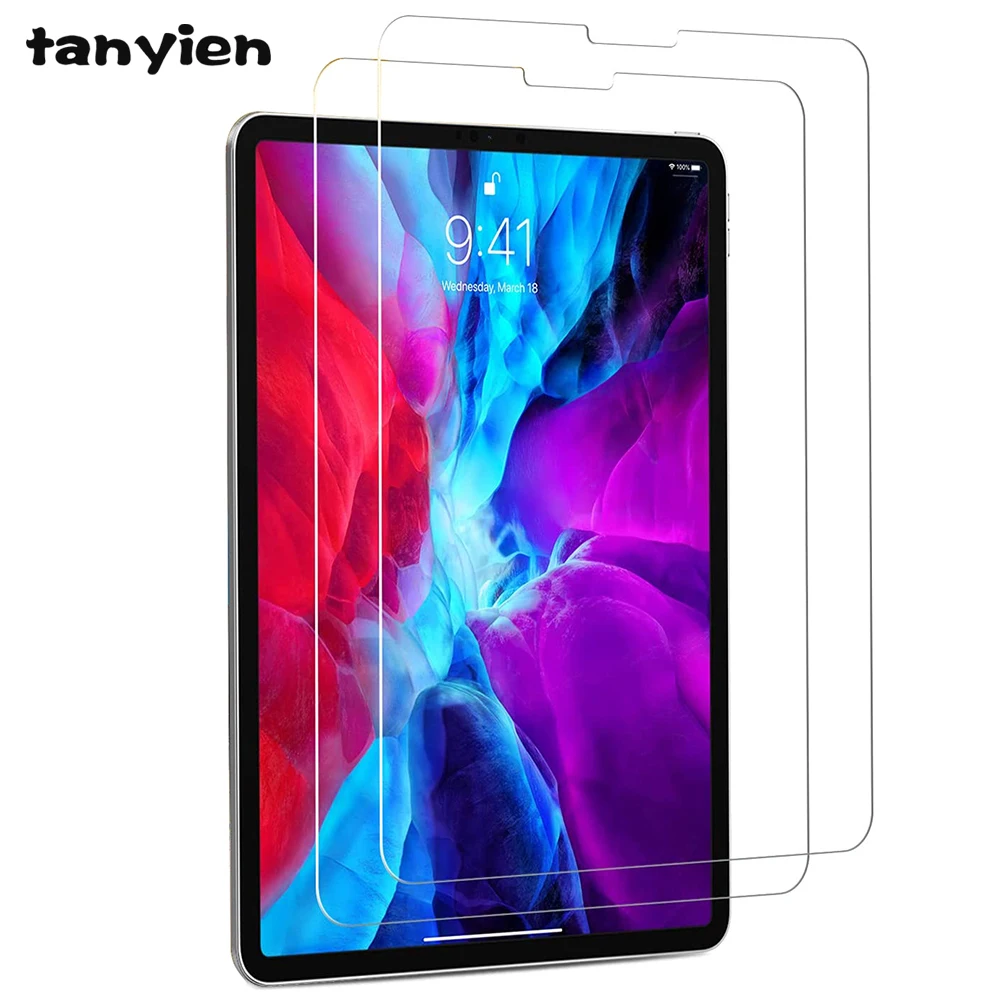 

(2 Packs) Tempered Glass For Apple iPad Pro 11 2018 2020 2021 A2301 A2377 A2459 A2460 Tablet Screen Protector Film