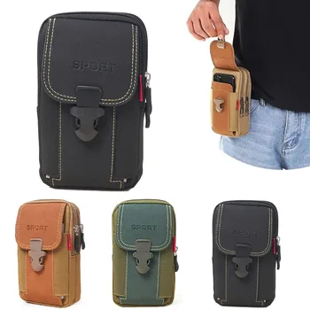 Borsa da cintura da uomo Borsa per cellulare per uomo Borsa per fondina per telefono Marsupio Molle Porta carte per zaino con cintura tattica piccola