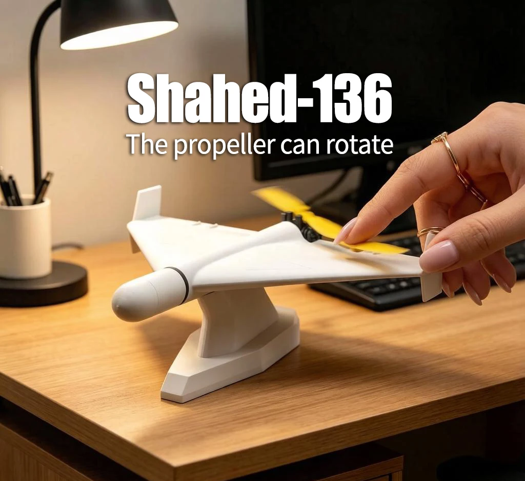 รูปสินค้า โมเดลโดรนจักรยานยนต์ Shahed 136 ของสะสมแนวทหาร