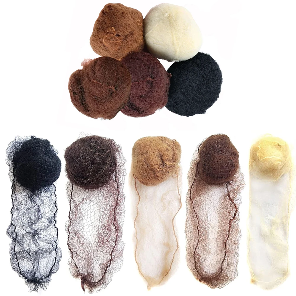Hair Nets 20pcs 5Mm Nylon Hair Nets Invisible Disposable Hair Net Ballet Dance Snoods Net Bun Nets Invisible Elastic Edge Mesh