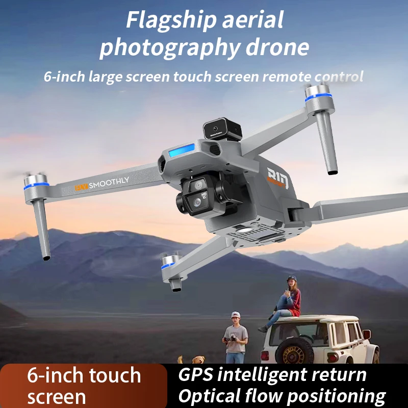 Drone GPS pliable avec écran tactile et largage aérien - Moteur sans balais