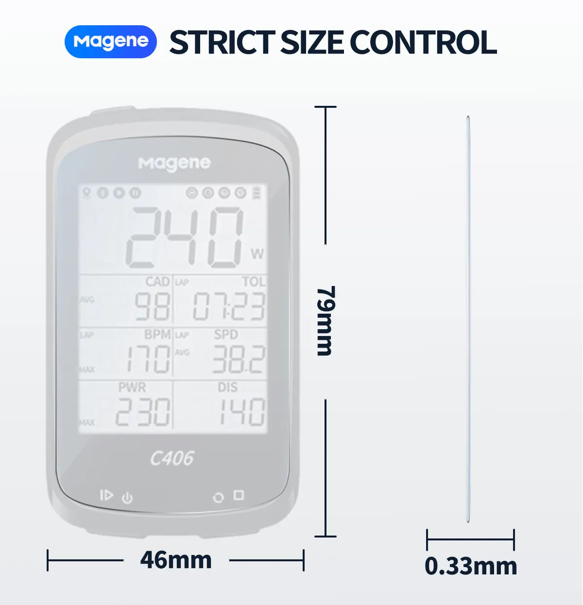 Magene-C406 C406Por 0.33mm ȭ  ȭ ȣ Ŀ, ȣ ʸ, Ŭ ,  ǻ ׼