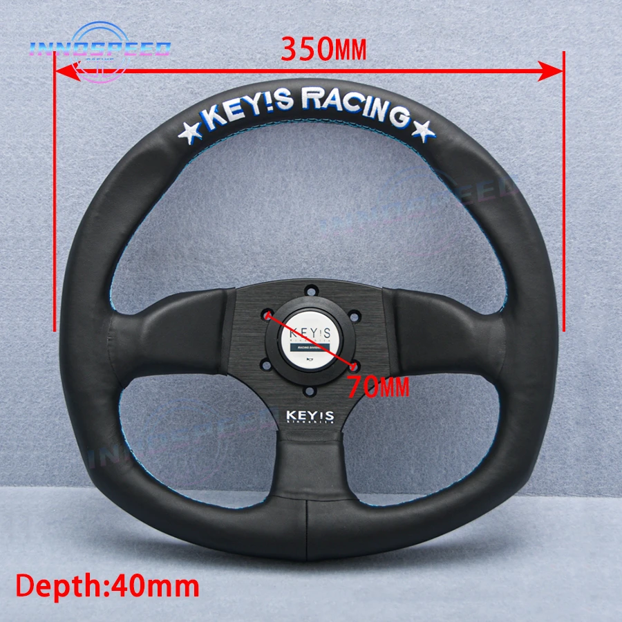 KEY'S RACING ステアリング D-shape type KEY'S Racing - D-Shape Type - Steering Wheel - Nengun