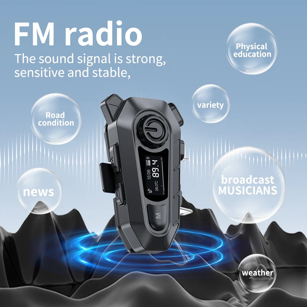     Handfree ȭ  BT 5.3   FM  ̴   LED ÷
