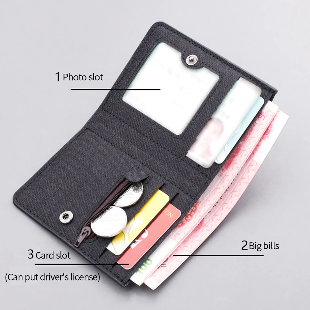 2022 New Style Mini Thin Men Wallet Card Holder Men'S Purse Coin Pouch Card Holder Short Vertical Pu Leather Wallet