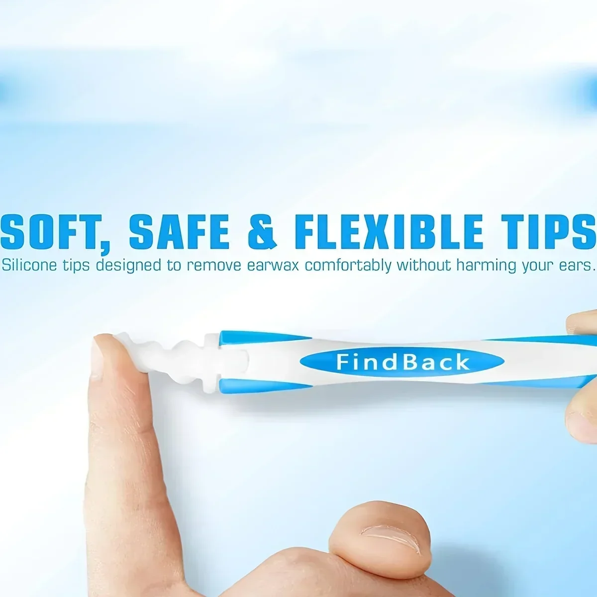 Ear Wax Remover Tool Ear Cleaner With Soft Silicone 16 Replacement Tips Simply To Grab Extract Earwax