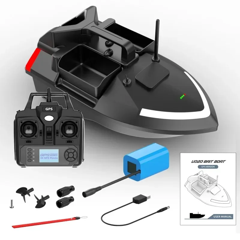 Remote Control Fishing Boat 2KG Loading 500M with Night Light