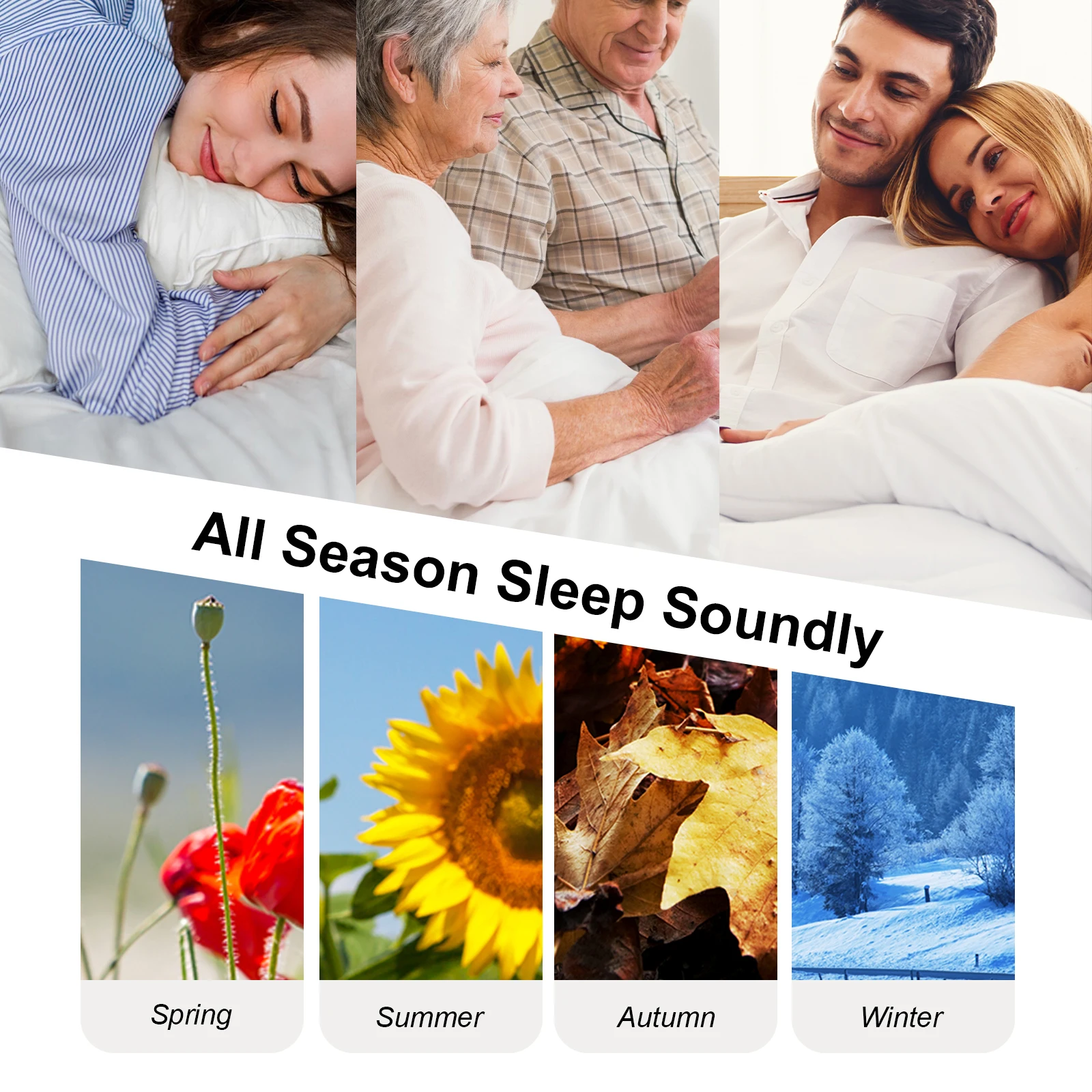 Bedding Comforter Duvet Insert All Season Down Alternative Quilted Bed Comforter Winter Warm Machine Washable