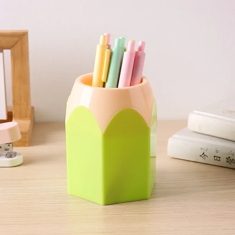 Creative Cute Pen Holder Multifunctional Children's Desktop Large Capacity Stationery Pencil Storage Box Organizer pen holder pen and brush holder desk organizer desk storage rack pencil case