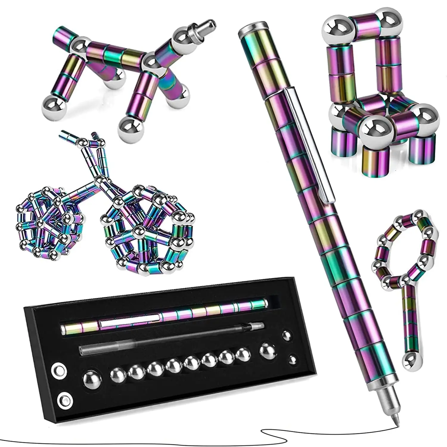 Fidget Pen, Decompression Magnetic Fidget Toy Pen, Magnet Pen Fidget Toy  Relieve Pressure Novel Toy Gift for Kids or Friends! - AliExpress