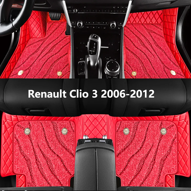CustomFullCarFloorMatsForRenaultClio32006200820102012High