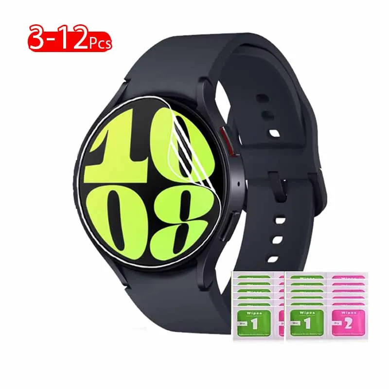 

3-12PCS Hydrogel Film For Samsung Watch6 40mm 44mm Smartwatch Screen Protector Soft Protective Film For Watch6 Classic 47mm 43mm