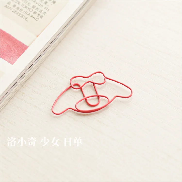 Paper Clip File Clip Decoration Cartoon Cat Shape Special-shaped Paperclip Metal Book Paper Clips